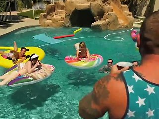 Trans Pool Party Lena Kelly Janelle Fennec Casey Kisses Natalie Mars